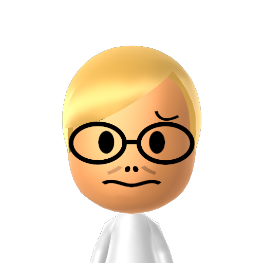 Alphys Mii character preview