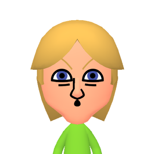 肖吱吠呕呐吟呛吻吭邑 Mii character: This Mii is from the Switch SDK as a SampleDB Mii.