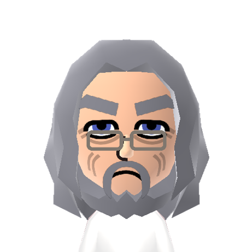 Dumbledore Mii character: These are extracted and derived from the Mii Central Miis from the 3DS Miitopia.