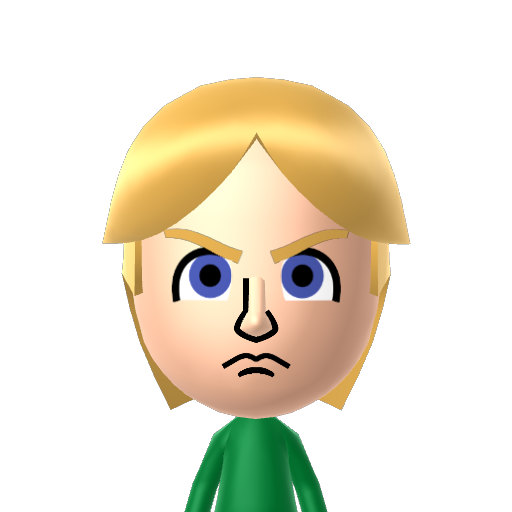 Young Link Mii character: a Mii used in Mii Fighter QR Codes Series / Custom Mii Fighter Versus
