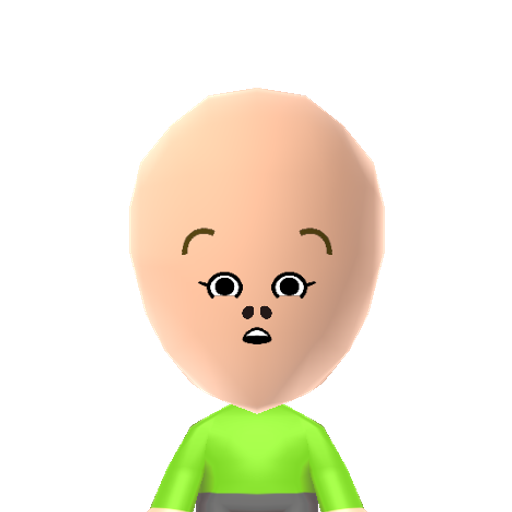 Bad Piggie Mii character: The pig you destroy when you launch the birds in the "Angry Birds" game.