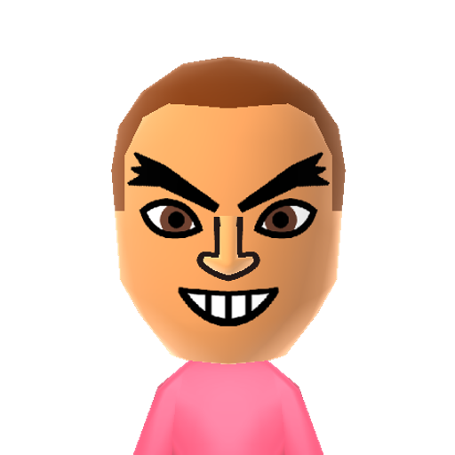 Dan Hibiki Mii character: The tauntalicious fighter from the game "Street Fighter".