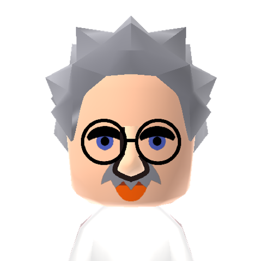 Einstein Mii character preview