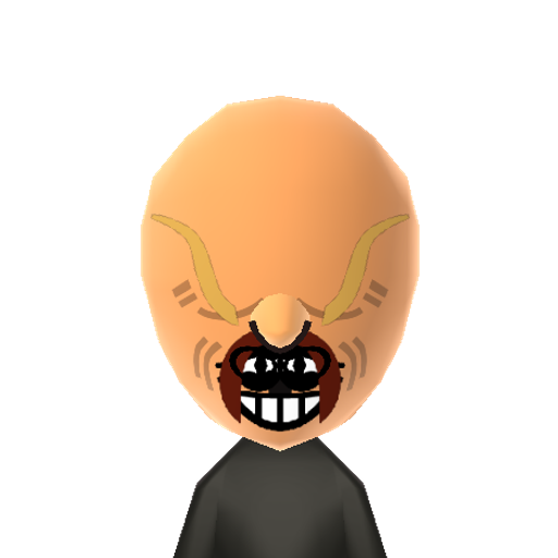 chatterbox Mii character: A child turned cenobite with chattering teeth from the "Hellraiser" horror films.