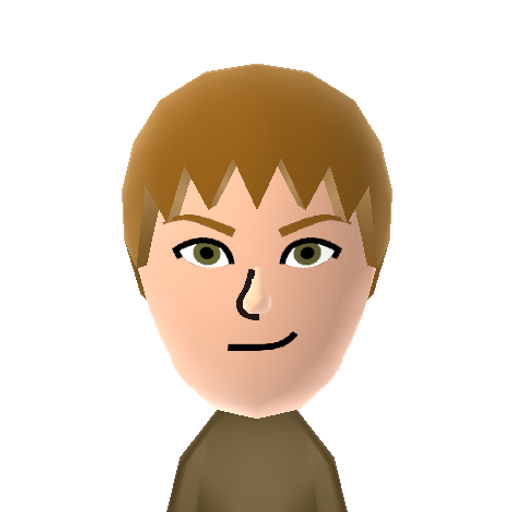 Horse face Mii character: Character from the popular manga and anime "Attack on Titan".