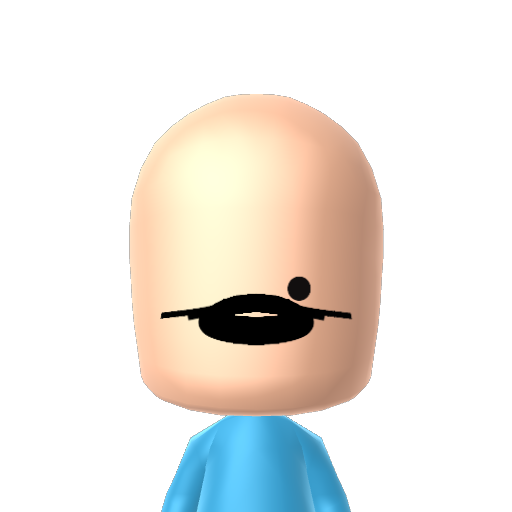 Swimmer Mii character: Stumbled into something resembling a swimmer while attempting a different Mii, refocused my efforts into this.