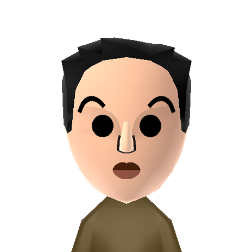 Masky Mii character: A proxy from the Slenderman-based online show MarbleHornets.