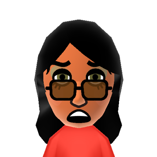 Angelina Mii character: Staten Island diva from the "Jersey Shore" reality show.