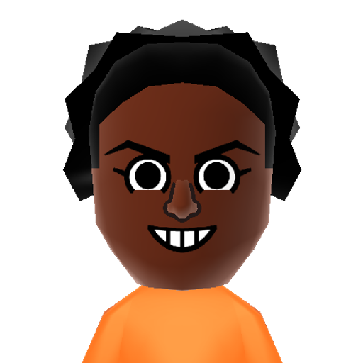 Crazy eyes Mii character: Character in "Orange is the New Black".