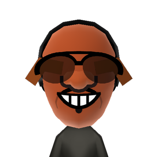 Stevie Mii character: Blind singer, songwriter, and piano player who has recorded more than thirty top ten hits and won twenty-five Grammy Awards.