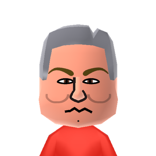 H. Hoover Mii character: The 31st President of the USA, he oversaw the construction of the Hoover Dam and was unjustly blamed by some for the Market Crash of 1929 and the Great Depression.