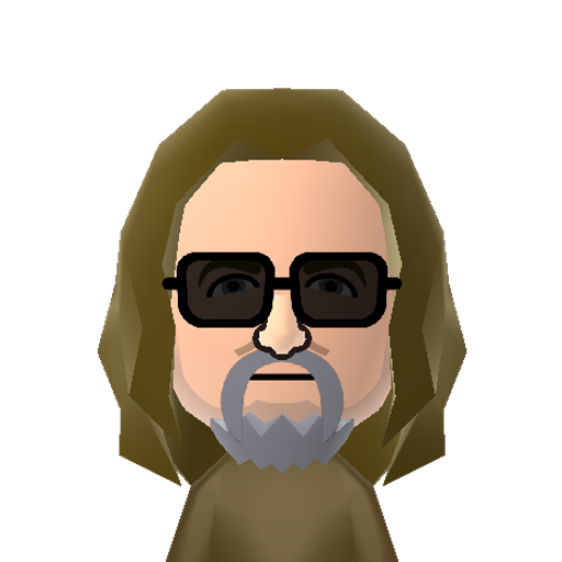 The Dude Mii character preview