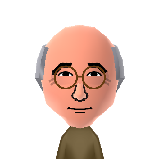 LarryDavid Mii character: Actor, comedian and writer. Co-creator of "Seinfeld" and star of "Curb Your Enthusiasm".
