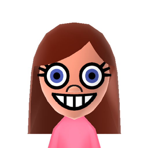 Pinkamena Mii character: A character from a My Little Pony Creepypasta called "Cupcakes". She loves killing other ponies and turning them into cupcakes. She always says to the victims "You're my secret ingredient!"