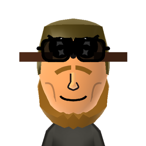 Pilgrim Mii character: A Puritan ready to get his Thanksgiving feast on.