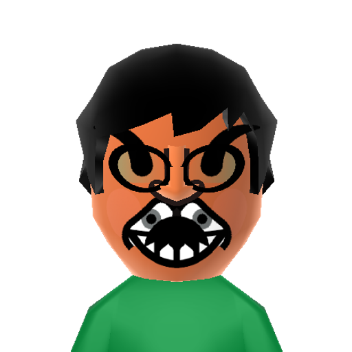 Hulk Mii character preview