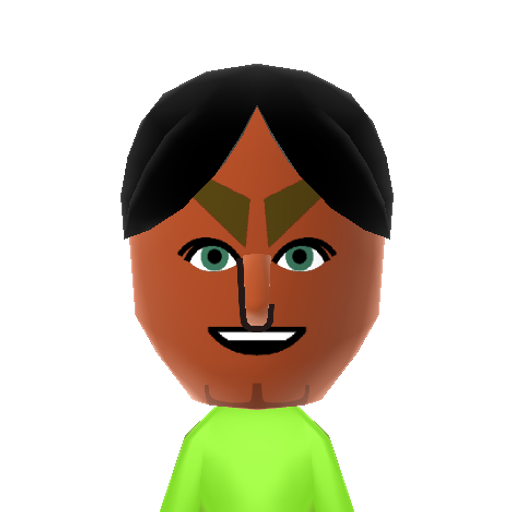 ハンドルちょうすけ Mii character: A Mii from Dillon's Dead-Heat Breakers
