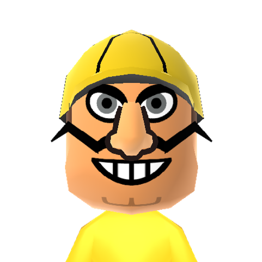 Wario Mii character preview