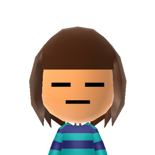 Frisk Mii character preview