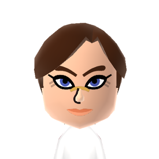 Maytag Mii character: The female, Kenstar look-alike villain from Egoraptor's anime parody, "Girlchan in Paradise".