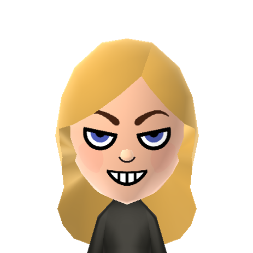 Dark Daisy Mii character: from @Jyrki_Juhani_Asikainen