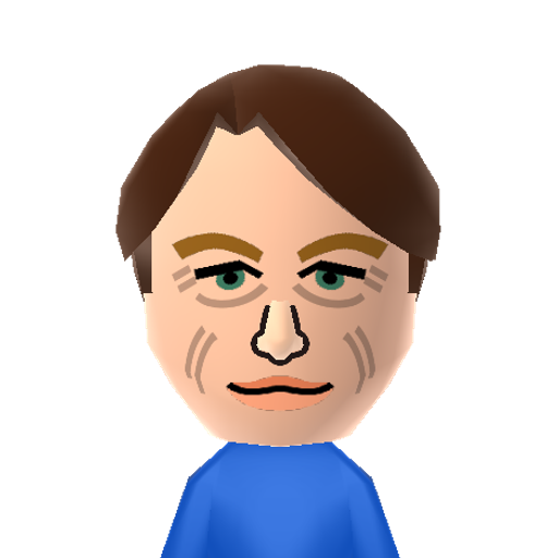 J.Ritter Mii character: American actor best known from TV series "Three's Company" and "8 Simple Rules For Dating My Teenage Daughter" as well as the "Problem Child" movies