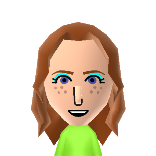 Audrey Mii character: A Mii found in unused WaraWara files