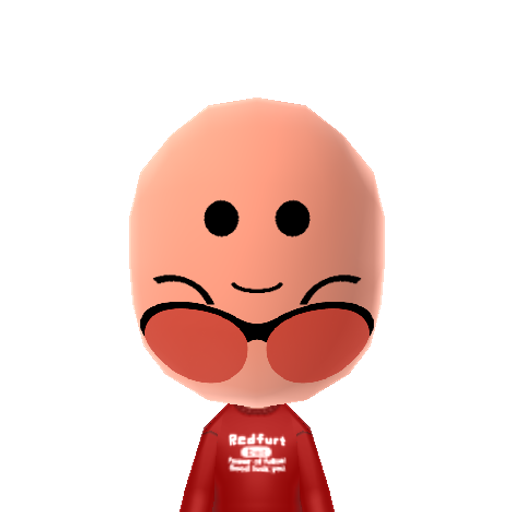 RedKirb Mii character: by RedKirbDaRedPuffball