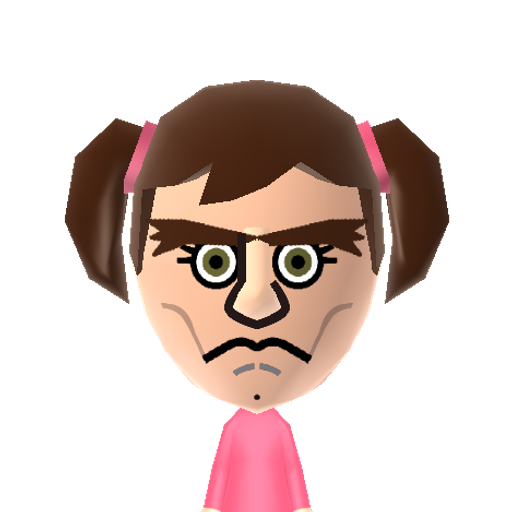 Vera Dmilo Mii character: Masculine female bodybuilder character from "In Living Color" played by Jim Carrey.