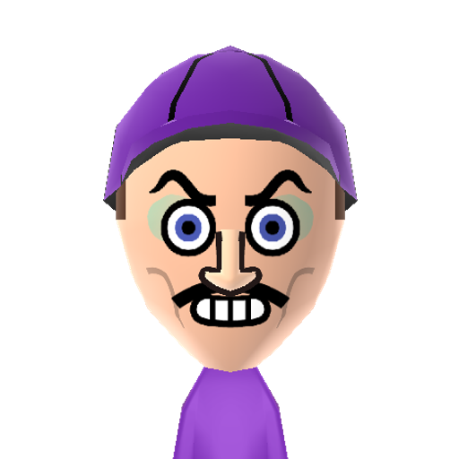 Waluigi Mii character preview