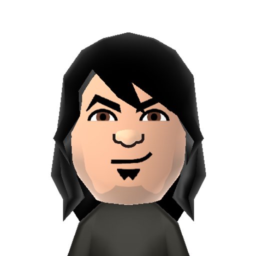 Riggs Mii character: From the game "Brutal Legend" voiced by Jack Black.