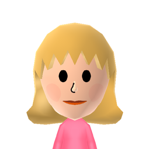 Paula P. Mii character: Side character from the game "Earthbound" found in Twoson.