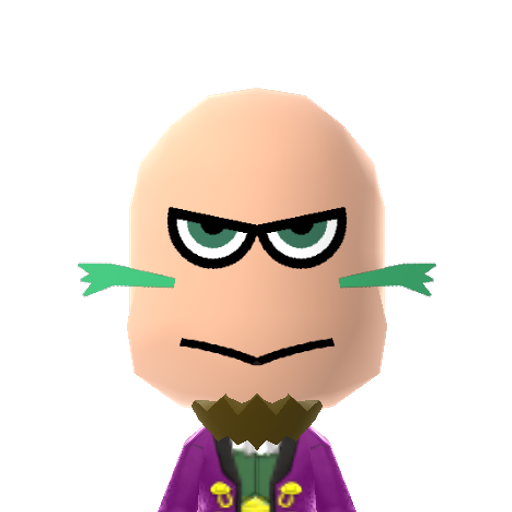 Escargoon Mii character: (Source: https://www.reddit.com/r/tomodachilife/comments/1dab492/)