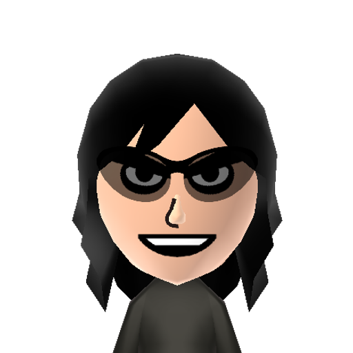 Darknes Mii character: A Mii from Wii Sports Anarchy, a mod for Wii Sports