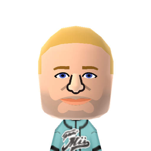 Logan Webb Mii character: by AllEyesOnMii