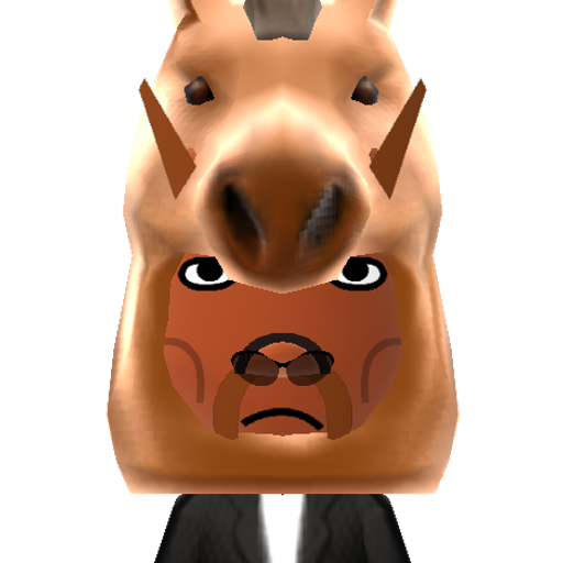 BoJack Mii character: By @squeakyrob (TikTok)