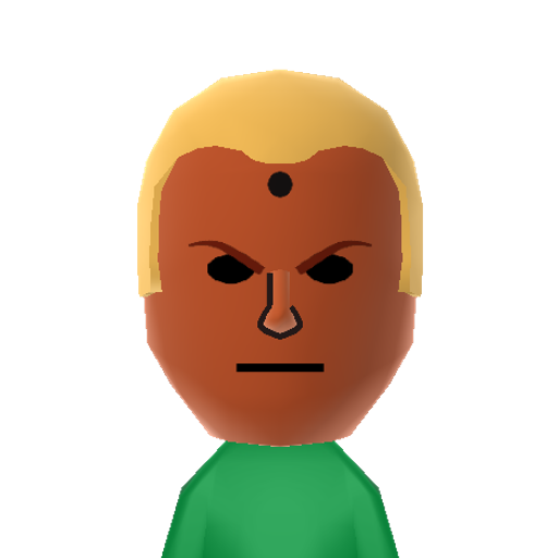 Vision Mii character: It's a robot created by Ultron in the Marvel comic universe.