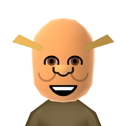 Shrek Mii character: These are extracted and derived from the Mii Central Miis from the 3DS Miitopia.