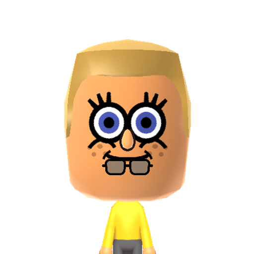 Spongebob Mii character preview