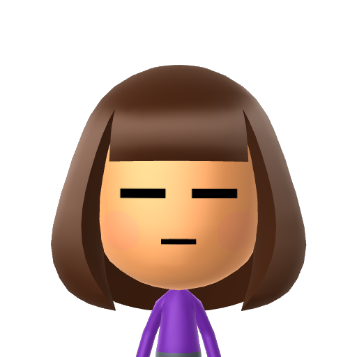 Frisk Mii character: These are extracted and derived from the Mii Central Miis from the 3DS Miitopia.