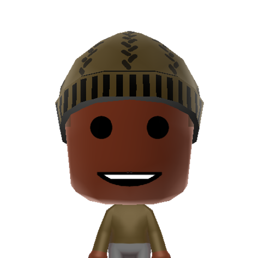 Sackboy Mii character: This little cute sack is from the video game "Little Big Planet".