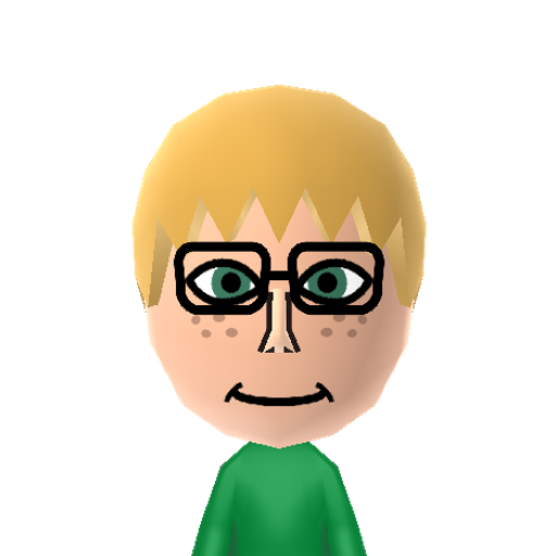 Jeff Mii character: Genius who fixes broken gadgets in Earthbound.