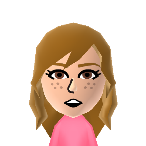EmmaWatson Mii character: The actress who plays Hermione Granger in the "Harry Potter" saga. She was also in "Perks of Being a Wallflower".