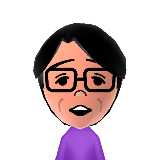 おわらいげいにん3 Mii character: A Mii from the Tomodachi Collection New Life Original Mii Masterpiece.