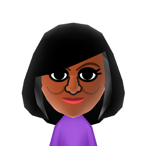 Michelle Mii character: The first lady of the 44th president of the United States of America, Michelle LaVaughn Robinson Obama.