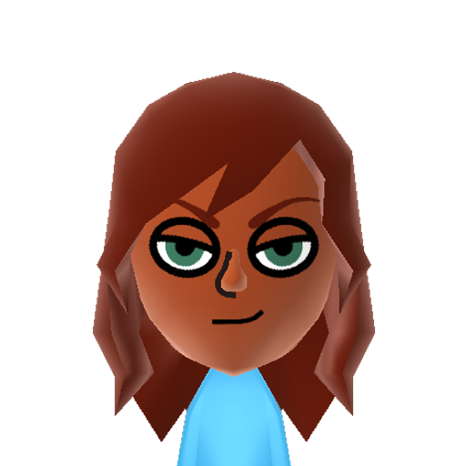 rainbowdas Mii character: The "Equestria Girls" version of Rainbow Dash from "My Little Pony".