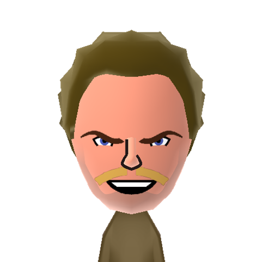JoelMcHale Mii character: Host of "The Soup" on the E! channel and star of the NBC sitcom "Community".