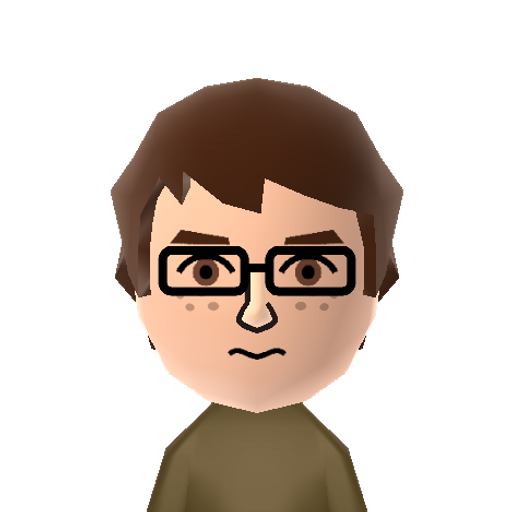 Micheal J. Mii character: From Rooster Teeth and Achievement Hunter and also the star of his own web series, Rage Quit.