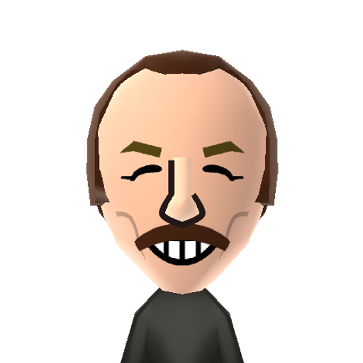 Scatman J Mii character: John Paul Larkin, a scat singer who gained popularity in the mid 90's for his hit songs "Scatman" and "Scatman's World".