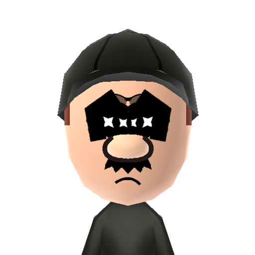 Dark Mario Mii character: The dark form of Mario.
